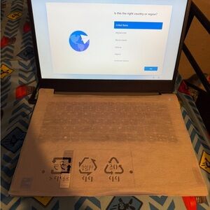 Lenovo Black Laptop Sleek Modern Design